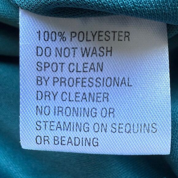 NWT Ieena for Mac Duggal One Shoulder Draped Back Gown in emerald green (Style # - Picture 14 of 14